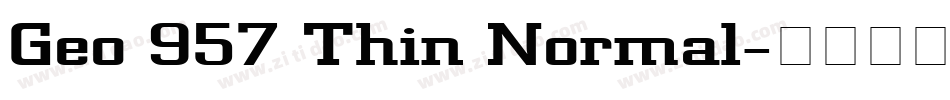 Geo 957 Thin Normal字体转换